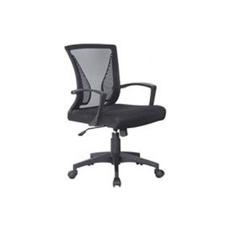 Poltrona da ufficio con schienale traspirante nero cm 57 x 65 x 91 h (1/2)