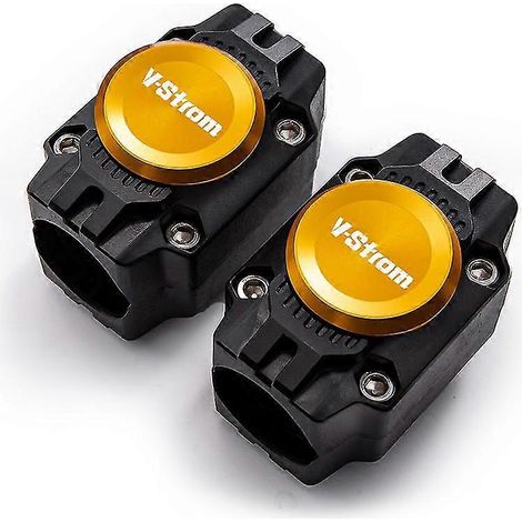 Barres de protection moteur pour Suzuki V-Strom 650, 1000, 1050 XT, DL650, DL1000, DL250 (couleur or). (1/5)