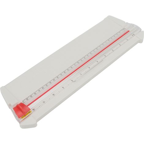 Découpeuse de papier portable légère avec échelles métrique et impériale, précise pour formats A3 A4 et photos (1/5)