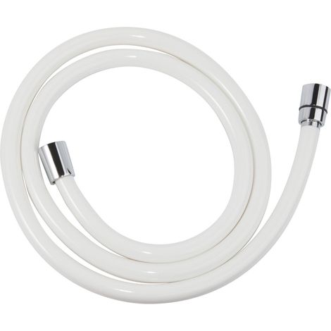 Tubo doccia in PVC, lunghezza 150 cm, colore bianco