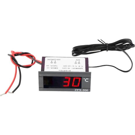 ZFX-900 Digitaler Temperaturregler mit LED-Anzeige und Sensor für Kühlschränke, 220 V