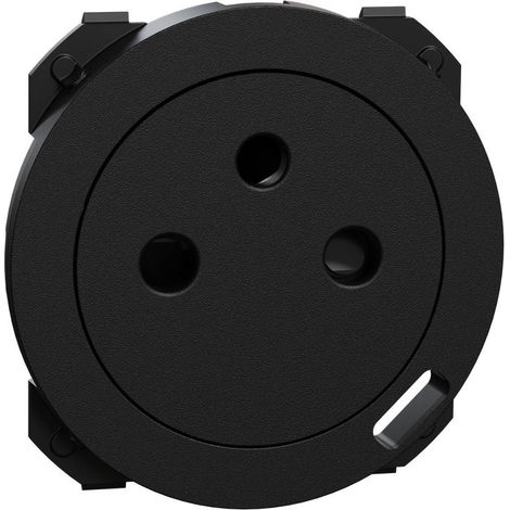 Enjoliveur noir prise avec chargeur Odace (S949040) (1/3)