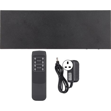 Duplicateur HDMI 4K 2K 3D 1080P avec Télécommande et Alimentation 100‑240V - Prise UK - 4 Sorties (1/5)