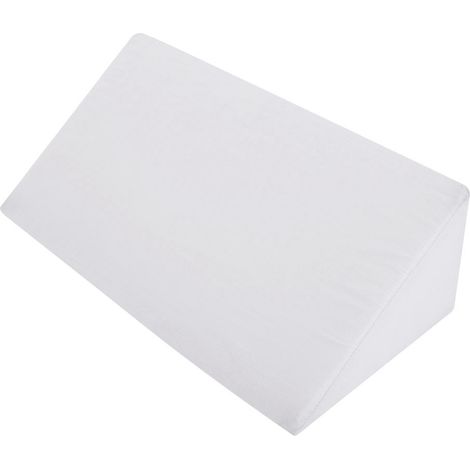 Coussin en mousse confortable pour le positionnement des pieds, le soulagement des douleurs dorsales et le soutien lombaire (blanc) (1/5)