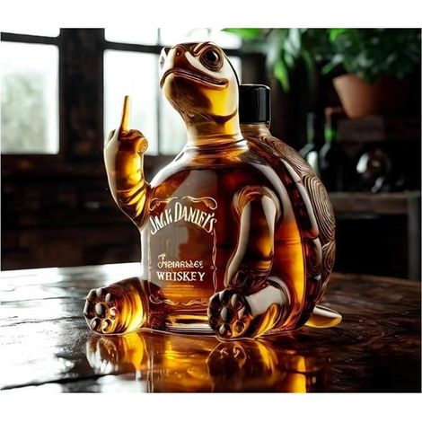 Carafe À Whisky, Verre À Whisky Personnalisé, Le Corps de La Bouteille Est : Canard, Tortue, Aigle, Bouledogue et Autres Animaux (1/3)