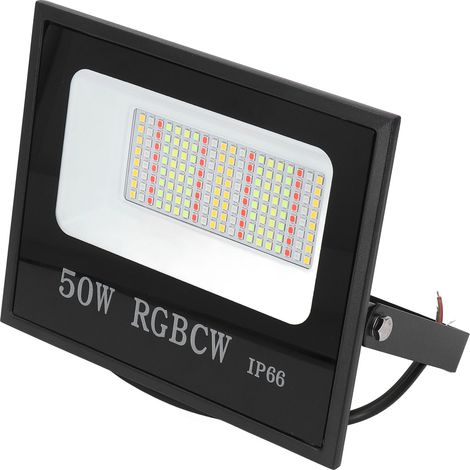 Projecteur LED, boîtier en aluminium, abat-jour en verre trempé, étanche IP66, éclairage RGB, 85-265 V (1/5)