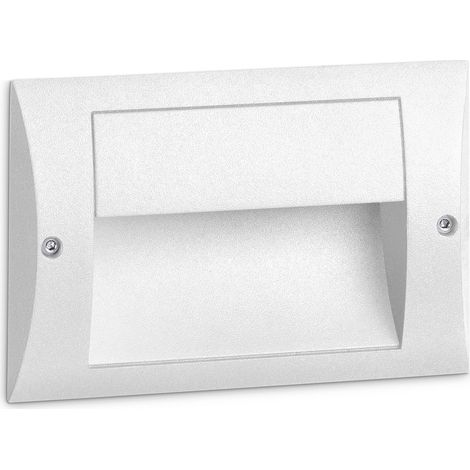 Foco empotrable de pared LARA Hor. Hood LED SMD 4 W 150 lm 3000 K CRI80 IP65 95° Blanco (1/2)