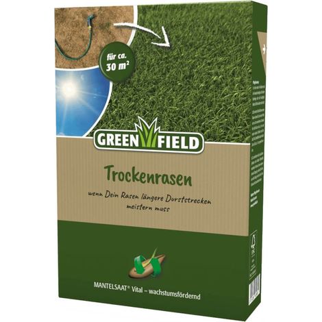 Greenfield Gazon sec MANTELSAAT® Vital 1 kg, Graines de gazon pour terrain sec