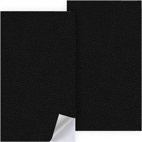 2 Pièces Réparation Cuir - Simili Cuir, Patch Réparation pour Meubles et Sièges de Voiture, 10×20 cm (1/5)