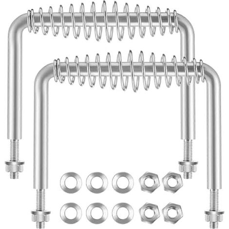 Poignées à ressort en acier pour barbecues, remorques, poêles à bois, ensembles d'outils de rechange pour grils et barbecues (1/5)