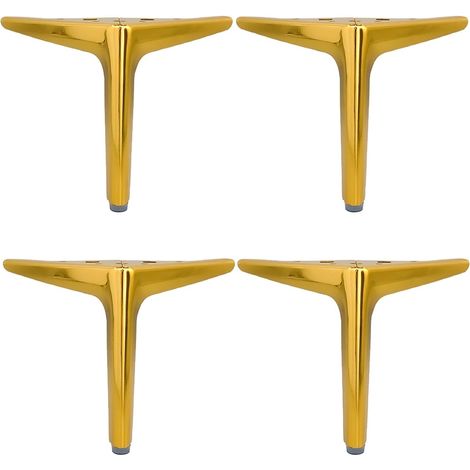 Lot de 4 pieds triangulaires en métal de style moderne pour coiffeuse (1/5)
