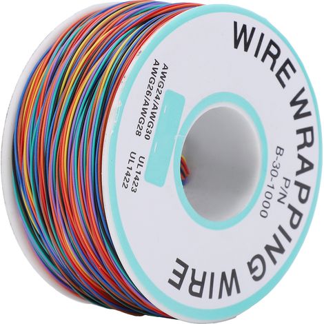 Câble volant en cuivre étamé monoconducteur à 8 couleurs pour circuit imprimé, fil OK Wire, ligne électronique (1/5)