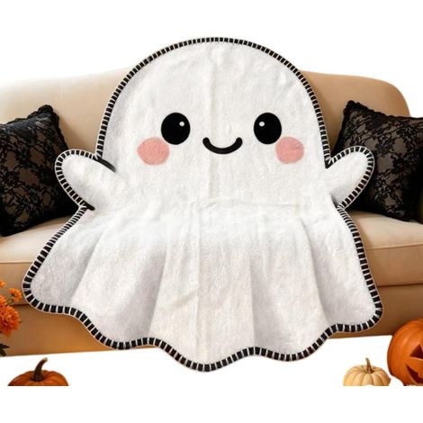 Weiche niedliche Geisterdecke Halloween, Party Bett Sofa, Fleece Pluesch, Deko Geschenk originell bequem (1/5)