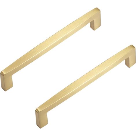 Lot de 2 poignées tiroir en laiton pour cuisine, 96/128/192 mm (1/5)