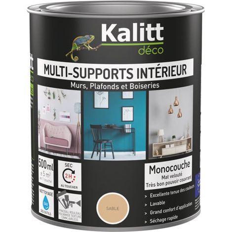 Acrylfarbe für Mehrfachuntergründe Matt 0,5 l Sand - Kalitt Deco