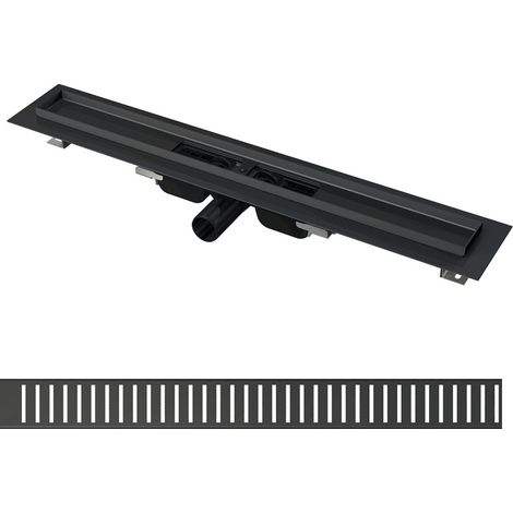 Alca Duschrinne + Rost schwarz 850 (Alcasetblack1)