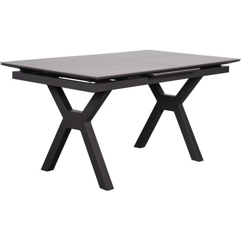 deVries ""HAMMOND"" Auszugstisch Dining-Tisch Gartentisch grau 160/210x90x76 cm