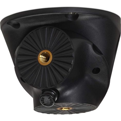 Tischbein-Drehbeschlag CURLY schwarz Ø 115 mm mit Höhe: 85 mm (ohne Stapelfuß) (1/4)