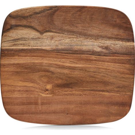 Planche à découper en bois d'acacia, 28 x 25 cm