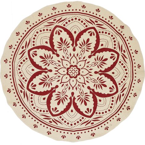 Tapis de salon rond PATIO motif mandala (1/5)
