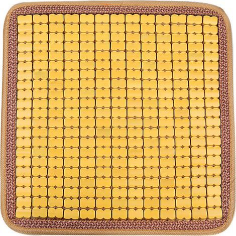 Sollbry 1 Stück kühlende Badematte, quadratische Badematte, Autositzkissen, Sauna-Sitzkissen, quadratisches Stuhlkissen, Holzschutzhülle für Autositz, Sofa, Staubschutz (1/3)