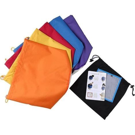 Sacs à bulles Filtre Sacs à base de plantes de hachage de glace Plant Sac Filtre de semences Essence Kit d'extraction 5 gallon avec cordon de cuve 5pcs (1/5)