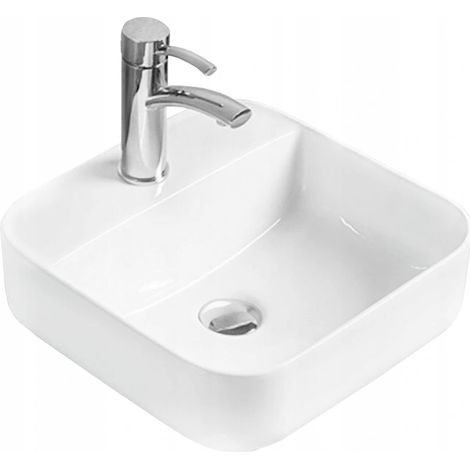 Mexen Silvia Aufsatzwaschbecken 39 x 39 cm, Weiß - 21863900 (1/2)