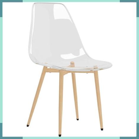 338063 Chaises à manger lot de 4 Transparent PET (1/5)