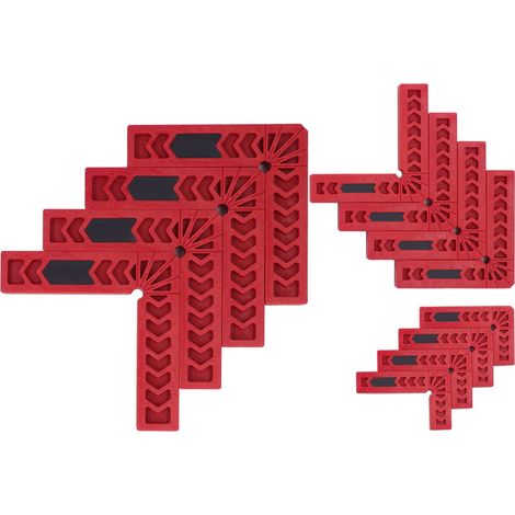 de 12 équerres de positionnement à 90 en plastique haute