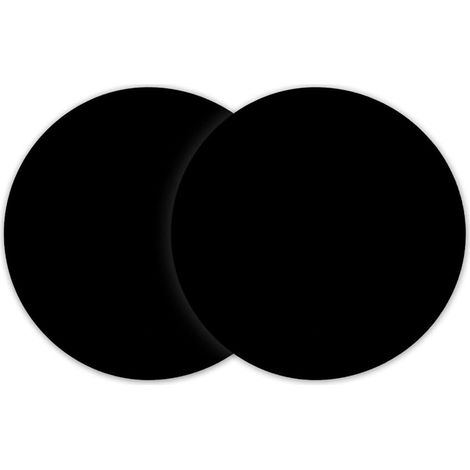 Lot de 2 tapis de cuisson en silicone pour micro-ondes Noir  30,5 cm, antiadhésif, multifonction, résistant à la chaleur