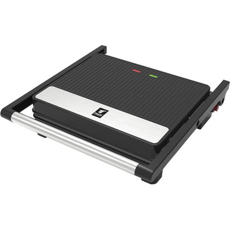 Sandwichera Grill Panini 2000W  Parrilla Electrica Multiusos Antiadherente  Apertura 180°  Patas Antideslizantes  Tacto Frio (1/3)