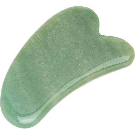 Pierre Aventure Verte Outil de Gua Sha Visage Massage Relaxant Professionnel Planche de Râpage Cou Épaules Bien-être (1/5)
