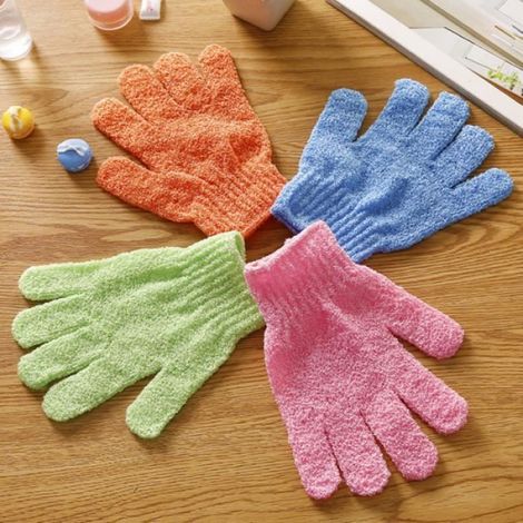 Lot de 20 gants de bain à cinq doigts frottant des exfoliants ménagers portables GANT DE TOILETTE (1/4)