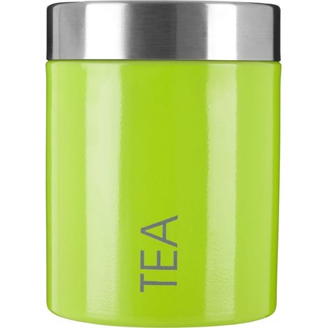 Premier Housewares Lime Green Enamel Tea Canister (1/3)
