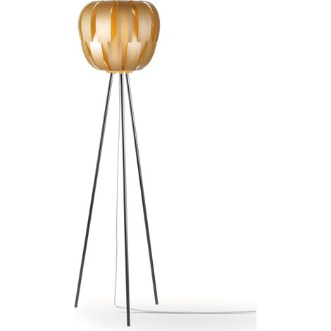 Piantana Moderna 3 Piediqueen Polilux ® New Gold E Metallo 1 Luce E27 (1/2)