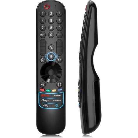 AN-MR24gn - Télécommande vocale Magic pour téléviseurs intelligents LG - Compatible avec les téléviseurs LG OLED WebOS ThinQ Nano Cell Service (références AKB75855501, MR23gn, MR22gn, MR21ga et MR20ga (1/5)
