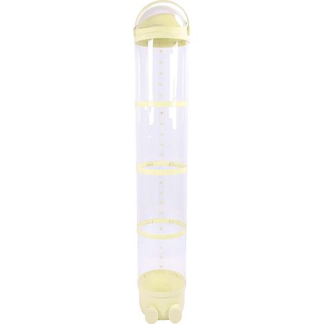 Tube de rangement pour peluches, grande capacité (162 cm), seau de rangement transparent pour jouets et peluches, idéal pour la chambre ou la salle de jeux (jaune). (1/5)