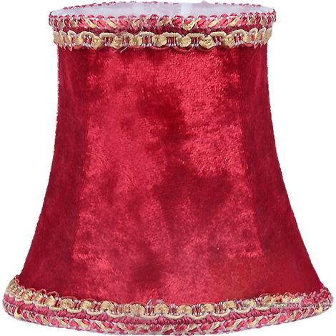 Abat-jour en cristal pour lampe de lustre, abat-jour en tissu, vert, rouge, gris, flanelle, accessoires d'éclairage (1/5)