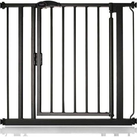Bettacare Auto Close Stair Gate, 82.2cm - 89.2cm, Matt Black, Pressure Fit Safety Gate, Baby Gate