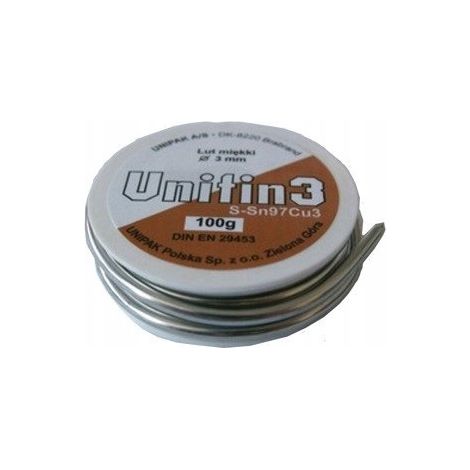 Weichlötzinn UNITIN3 2,0MM 100G UNIPAK