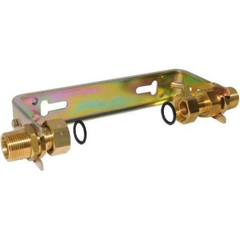 JS Wasserzähler-Bügel 1 x 1 Zoll, für Hauswasserzähler mit Baulänge 190 mm, nicht verstellbar, verzinkt (1/5)