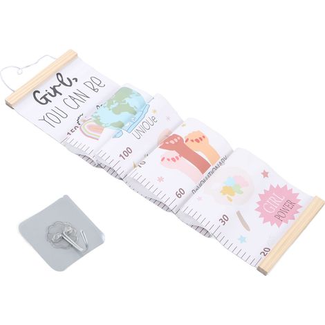 Toise murale bébé croissance enfant règle hauteur amovible autocollante pour garçons filles Type B (1/5)