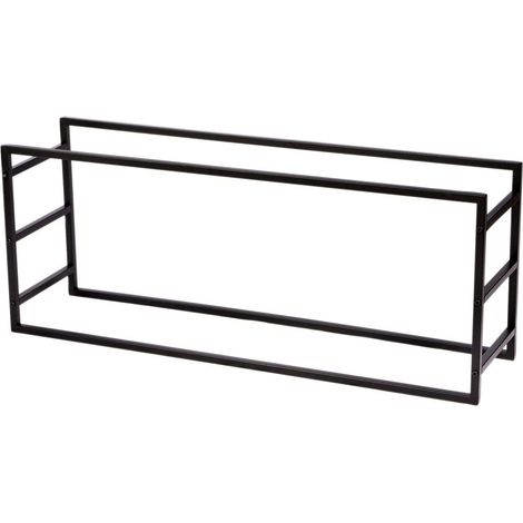 Porte-bûches horizontal en métal design industriel DOCK (1/3)