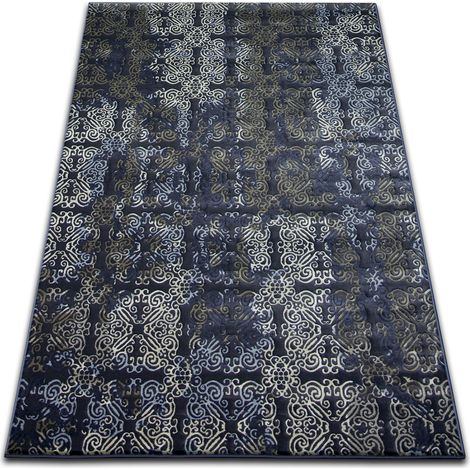 Alfombra DROP JASMINE 453 azul oscuro blue 133x190 cm