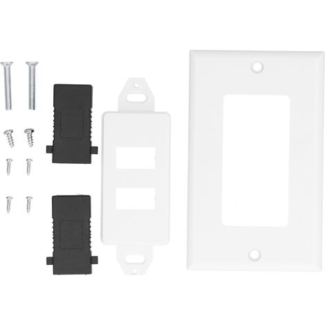 Plaque murale USB 3.0 avec 2 ports pour transmission de données et chargement rapide