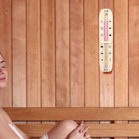 15-Minuten-Saunatimer mit Sanduhrfunktion – Zeitschaltuhr-Zubehör für Sauna, Bad und Café (1/5)