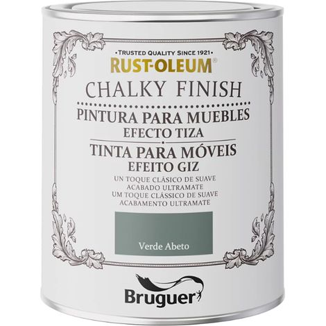 RUST-OLEUM CHALKY FINISH MUEBLES VERDE ABETO 0,750l 5733889 BRUGUER (1/5)
