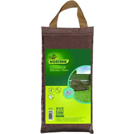 Housse de protection vélo COVERTOP - Taupe - 200 x 75 x 110 cm (1/6)