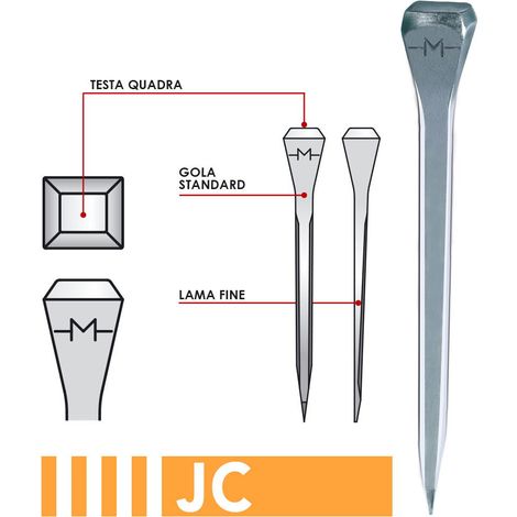 JC0 44 mm - à partir de 500 pcs: Mondial Clous pour Chevaux et Chevaux Marcheurs JC