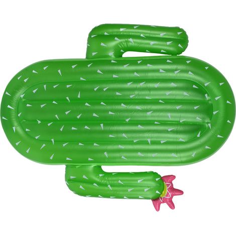 Aufblasbare Poolliege in Kaktusform, schwimmendes PVC-Bett für den Pool im Freien (1/5)